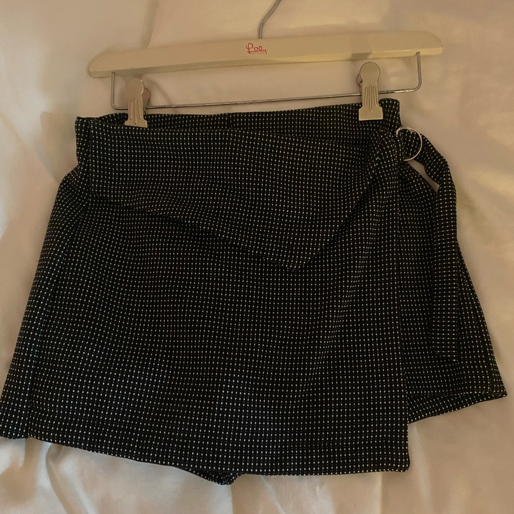 Zara Black and White Mini Skirt